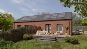 apricot blossom 2 bed semi detached bungalow - rear
