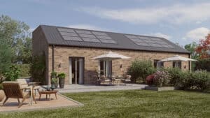 strawberry blossom 1 bed semi detached bungalow - Rear