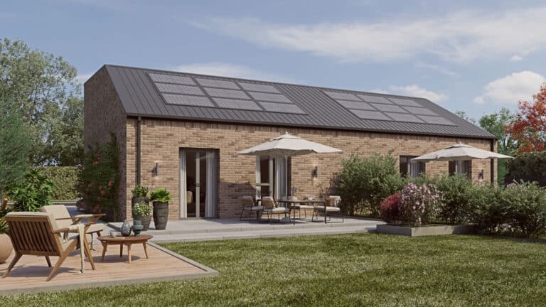 strawberry blossom 1 bed semi detached bungalow - Rear